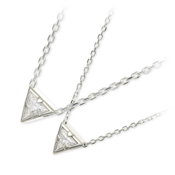 Blue Cat シルバーペアネックレス SPV798-1394-SPV799-1397