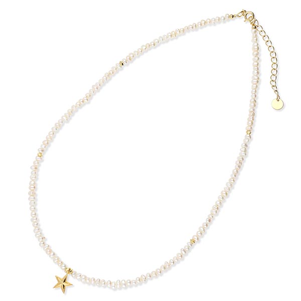 SAINTS 淡水パールネックレス SSN-214GD