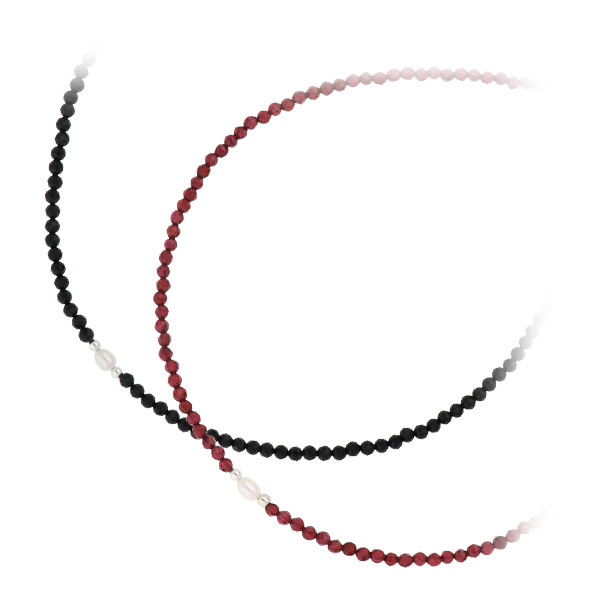 SAINTS ビーズペアネックレス SSP-410BK-GN