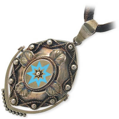 SAINTS レザーネックレス SSP2-211GD