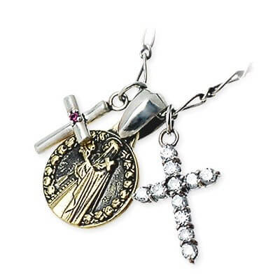 SAINTS シルバーネックレス SSP72