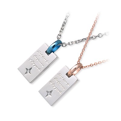 MU-RA ステンレスネックレス N0037MBLST-TN0037LPGST