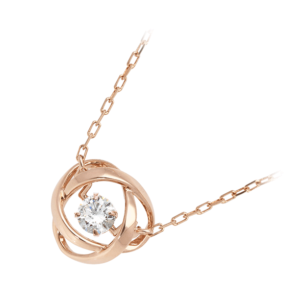 MOMAJ レディース ピンクゴールドネックレス TW-506-K10PG