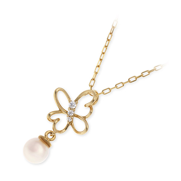 MOMAJ イエローゴールドネックレス TW-846PN-P-K10YG