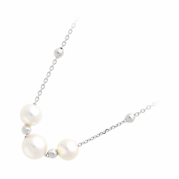 First Pearl for me パールホワイトゴールドネックレス WAPC20094