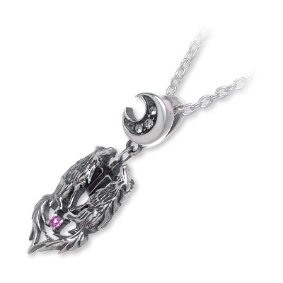 WOLFMAN B.R.S シルバーネックレス WO-P-192RED-CH-CL50N-50