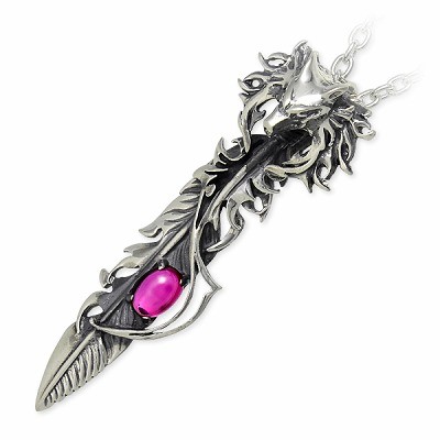 WOLFMAN B.R.S シルバーネックレス WO-P-198RED-CH-CL60N-50