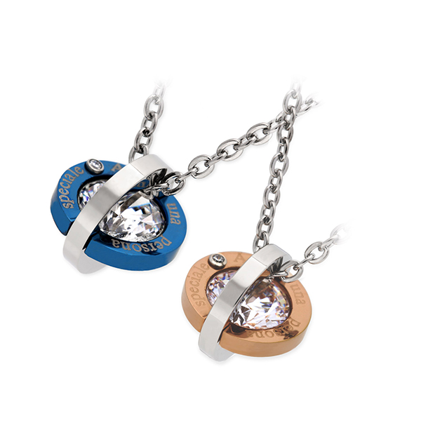 Zanipolo Terzini ステンレスペアネックレス ZTP2239FMBL-ZTP2239FMRG