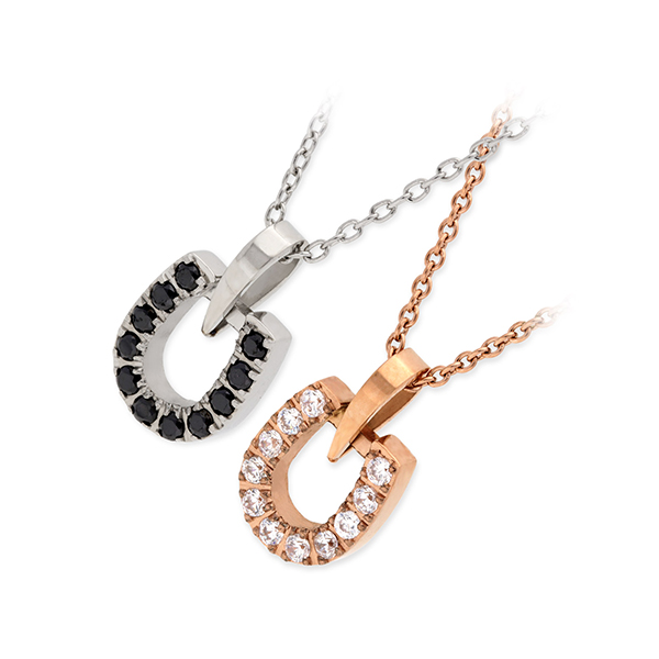 Zanipolo Terzini ステンレスペアネックレス ZTP2288M-ZTP2288F