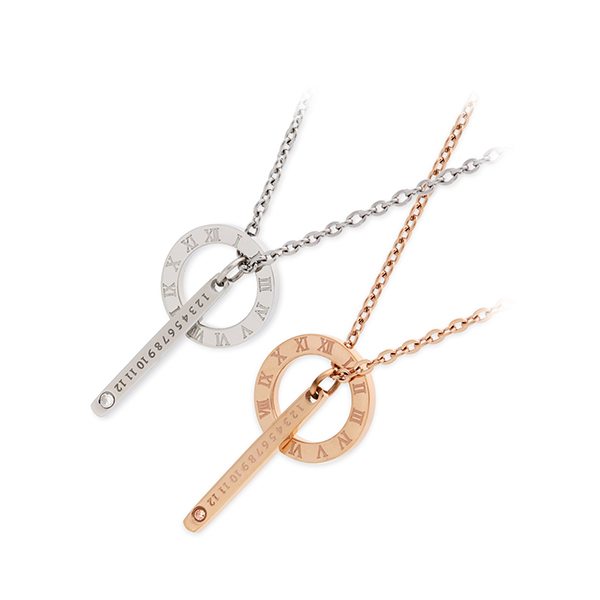 Zanipolo Terzini ステンレスペアネックレス ZTP2603M-ZTP2603F