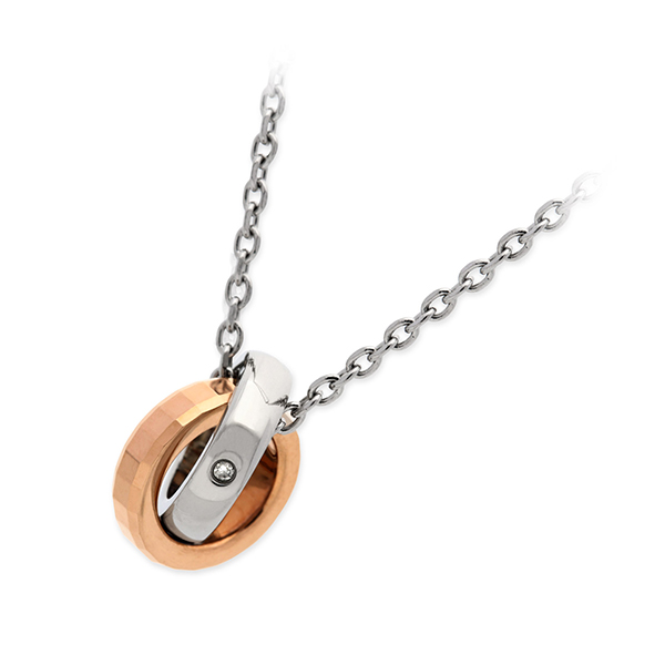 Zanipolo Terzini ステンレスネックレス ZTP2700FMRGDIAWH