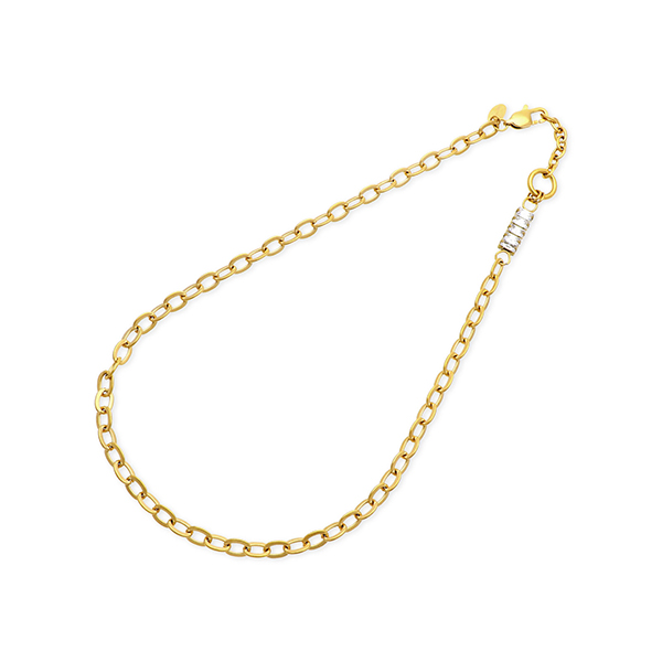 Zanipolo Terzini ステンレスネックレス ZTP4202FMYGCZWH