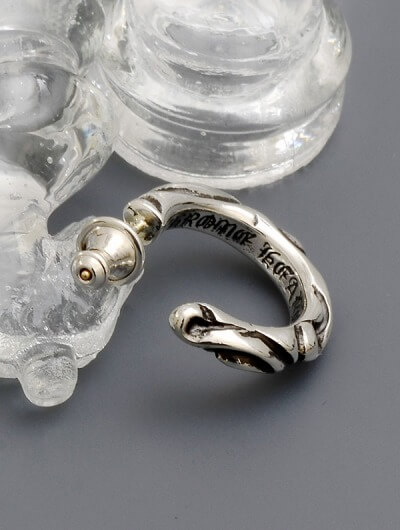 Chrome Hearts クロムハーツ メンズシルバーピアス EARRING HOOP