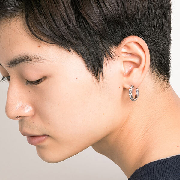 Chrome Hearts クロムハーツ メンズシルバーピアス EARRING HOOP