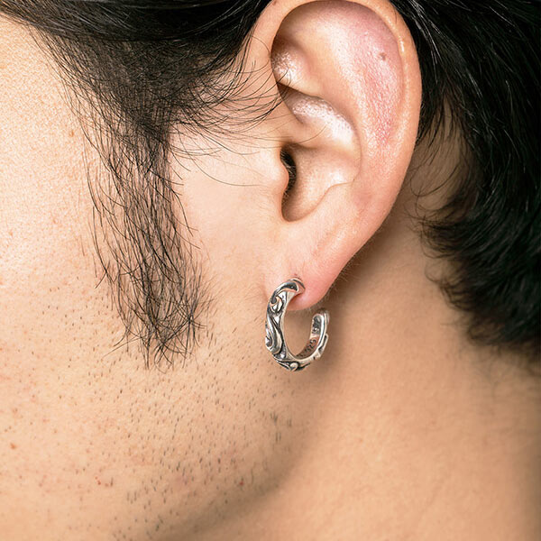 Chrome Hearts クロムハーツ メンズシルバーピアス EARRING HOOP