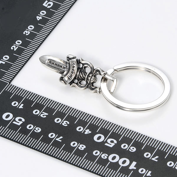 Chrome Hearts クロムハーツ メンズシルバーキーリング KEYRING SPLIT