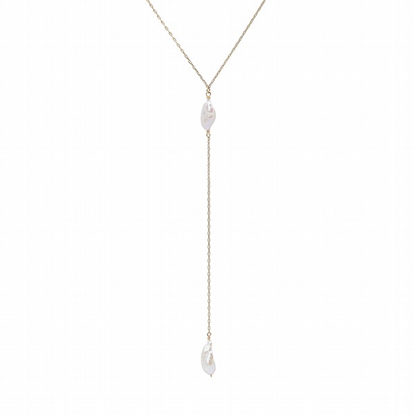 Irise coffret レディース 淡水パールイエローゴールドネックレス IRCO-IN038