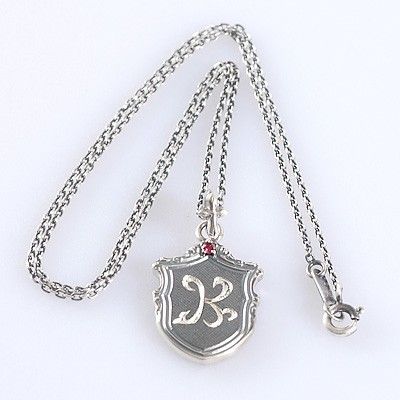 シルバーイニシャルネックレス_2