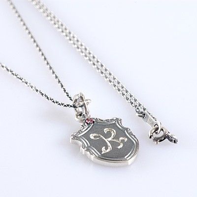 シルバーイニシャルネックレス_3