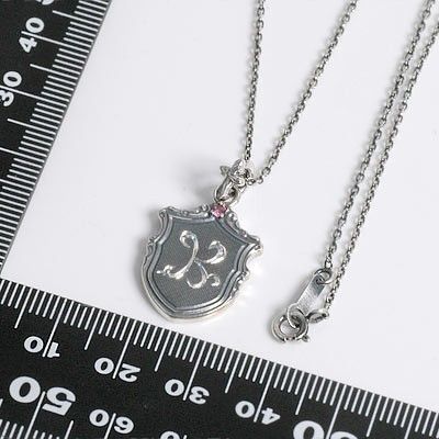 シルバーイニシャルネックレス_5