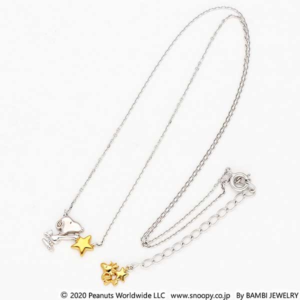 SNOOPY スヌーピー レディースシルバーネックレス KNIA0012