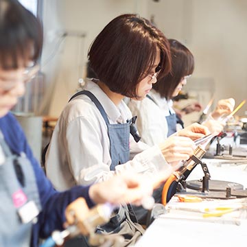 ひとつひとつを丁寧に手作りで