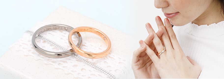 JWELLだけの別注 リングのカラーコーティングも可能