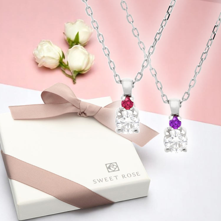 Sweet Rose レディース シルバーネックレス SSN006-01～SSN006-12