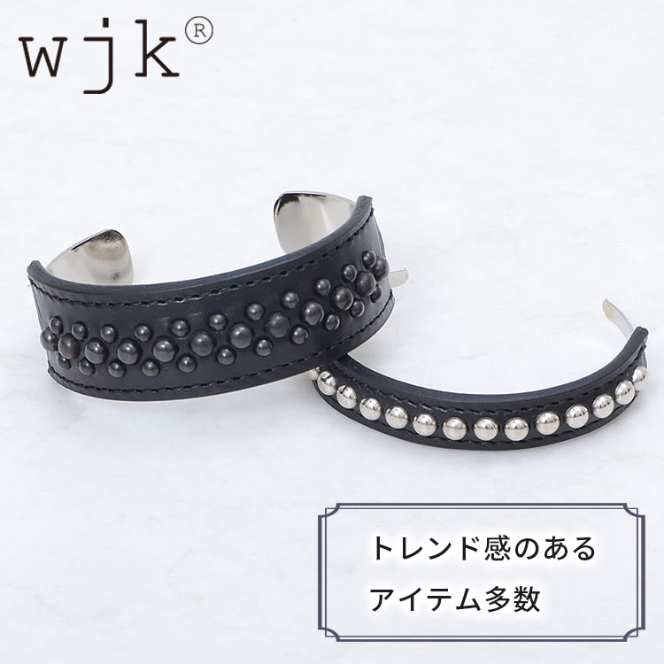 wjk メンズ レザーバングル 9822B101I09