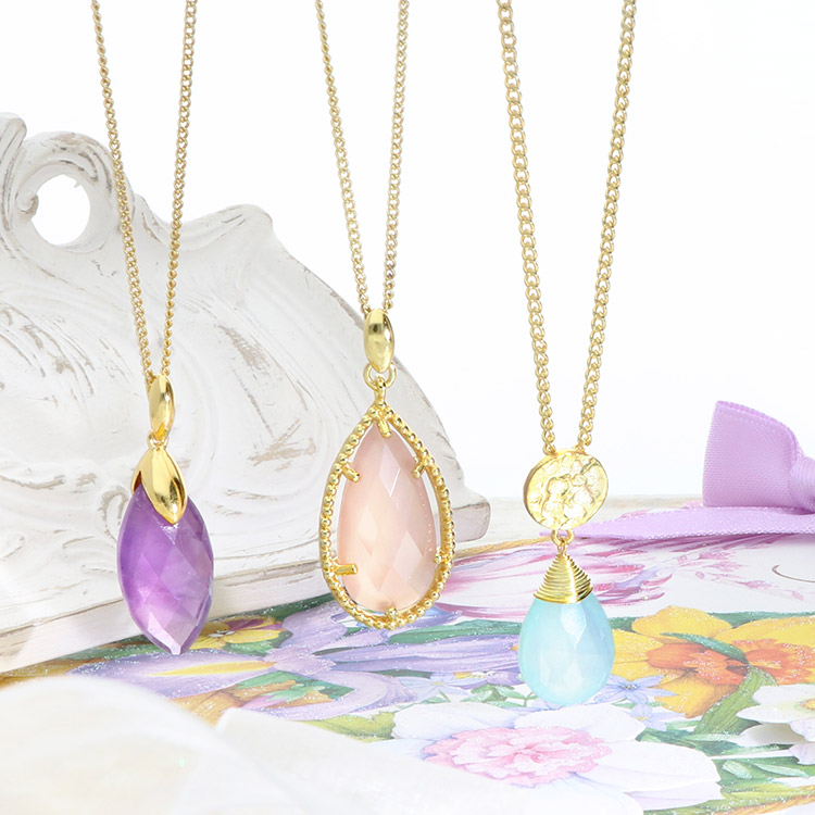 AZUNI LONDON ブラスネックレス P-400