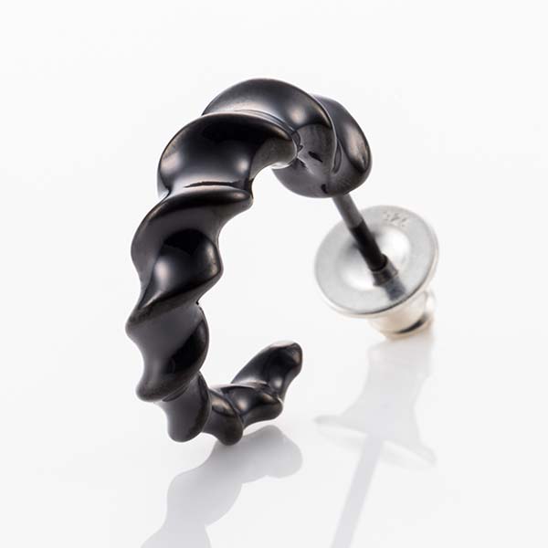 PUERTA DEL SOL シルバーフープピアス PC1015BK