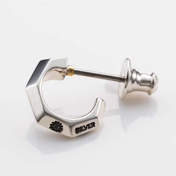 PUERTA DEL SOL シルバーフープピアス PC437