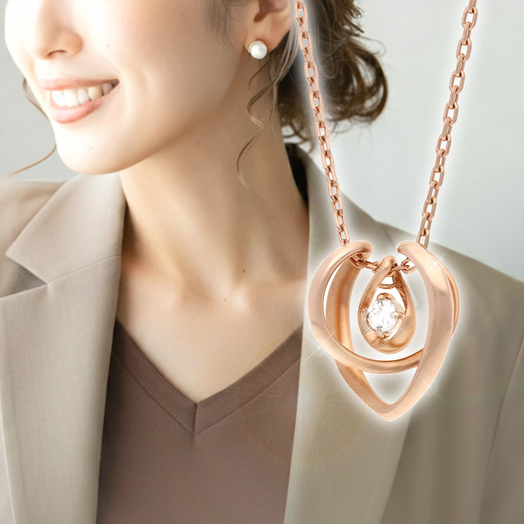 Sweet Rose レディース シルバーネックレス SSN004