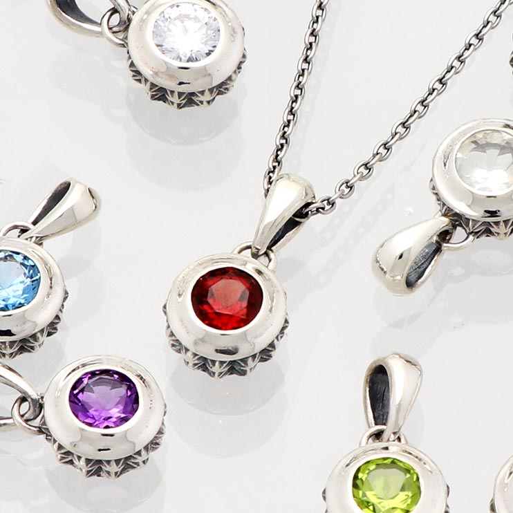 M's collection シルバーネックレス XP-214AM-40~XP-214TQ-50