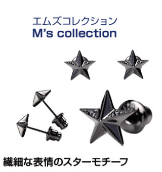 M's collection シルバースタッドピアス 0A3M0379