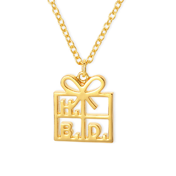 ハッピーテディベア ブラスネックレス