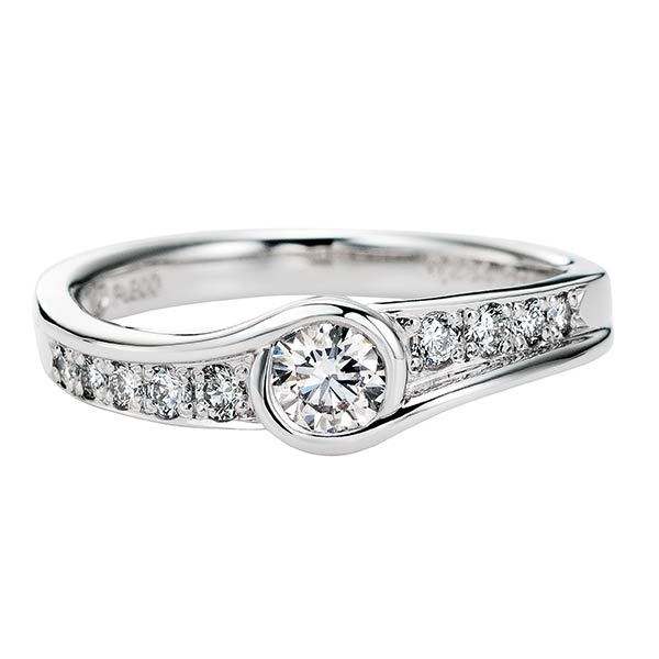 Sweet 10 Diamond プラチナリング PRSDG10045