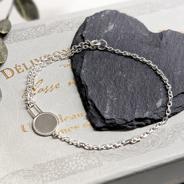 Sweet Rose メンズ シルバーチェーンブレスレット アンクレット SSBA001