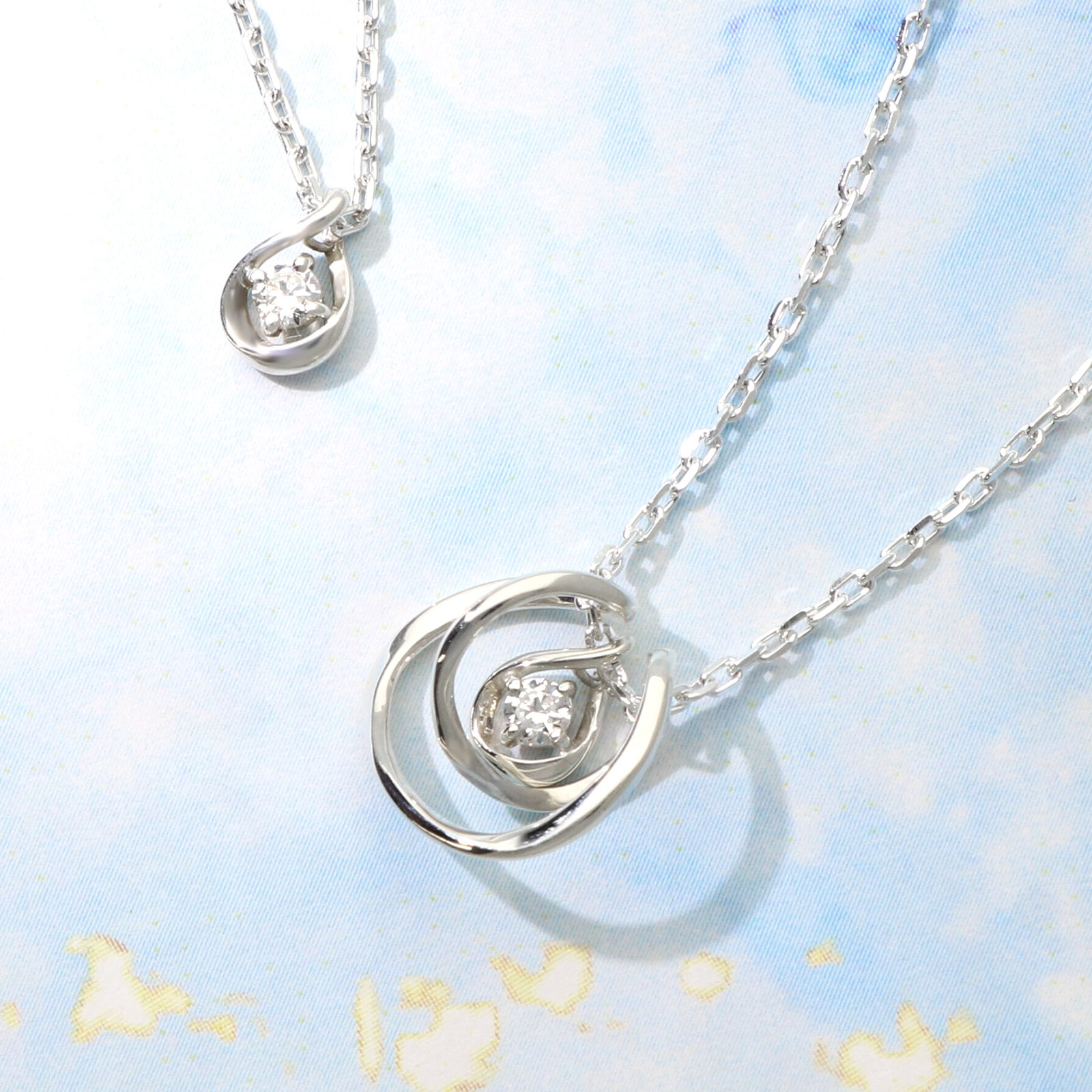 Sweet Rose レディース シルバーネックレス SSN004