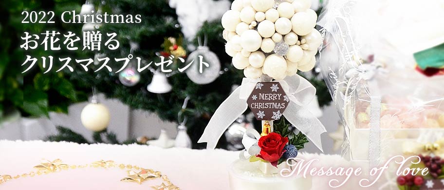 2022年クリスマスお花を贈るクリスマスプレゼント