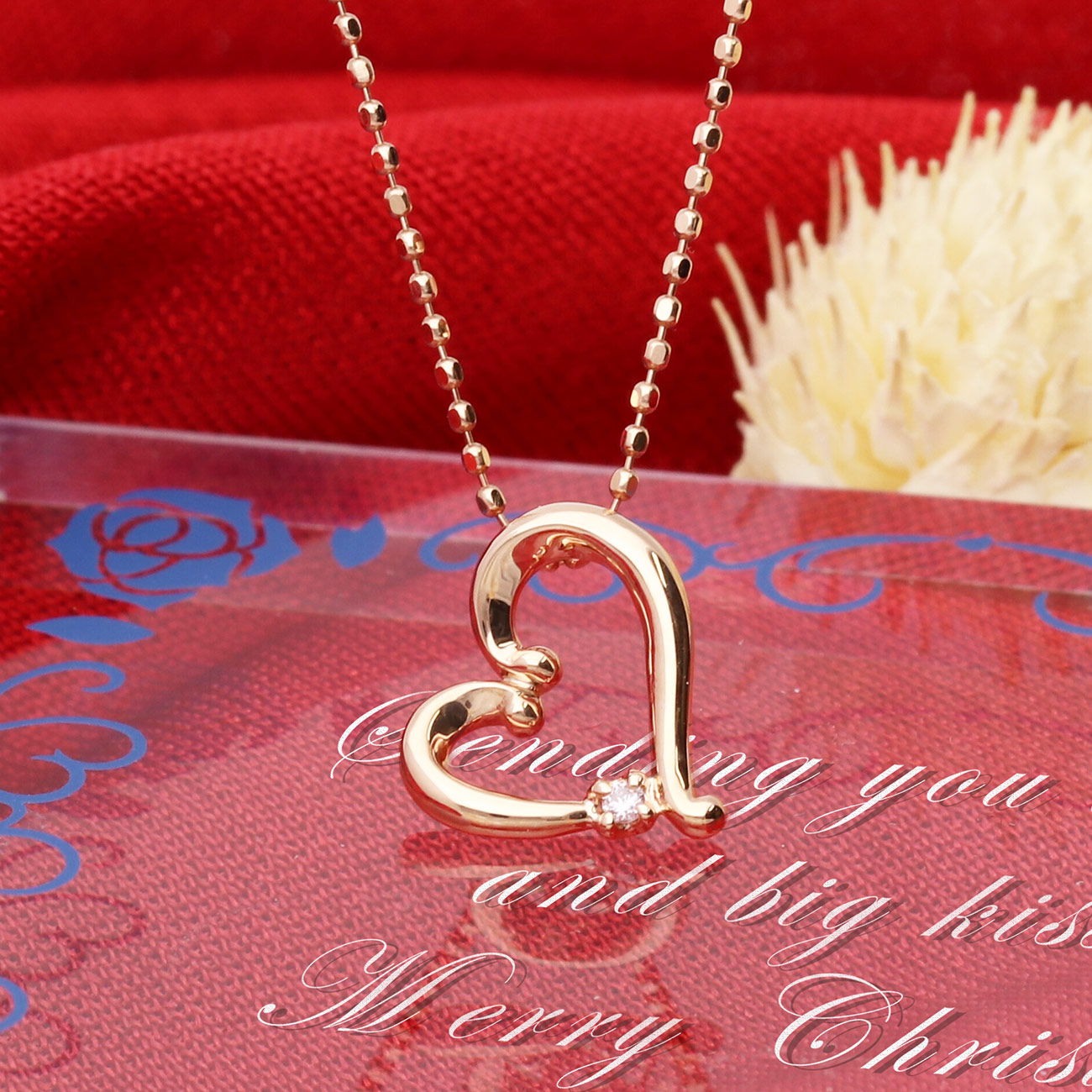 LA PUREZZA Lab Grown Diamond レディース ピンクダイヤモンドネックレス LAG501