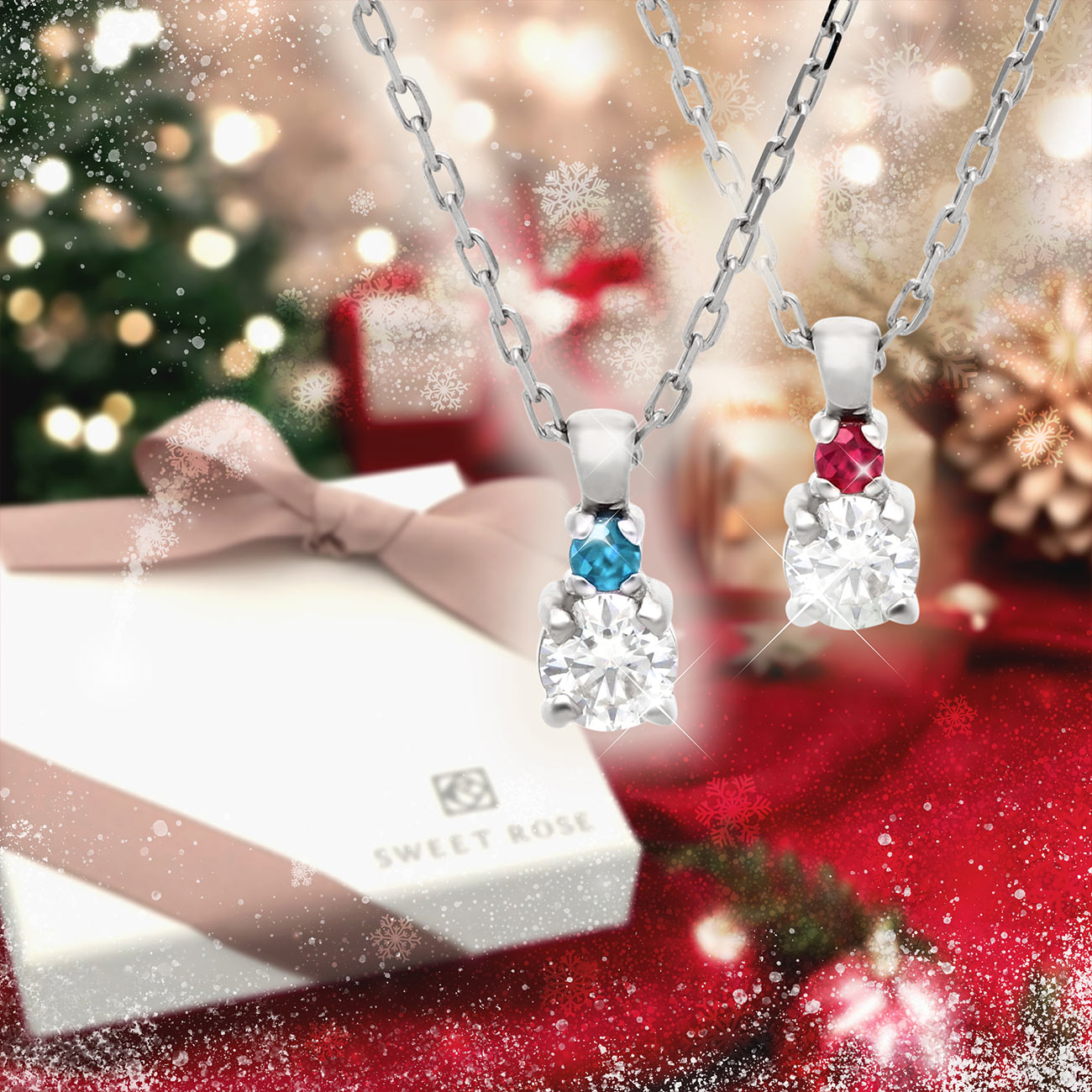 Sweet Rose レディース シルバーネックレス