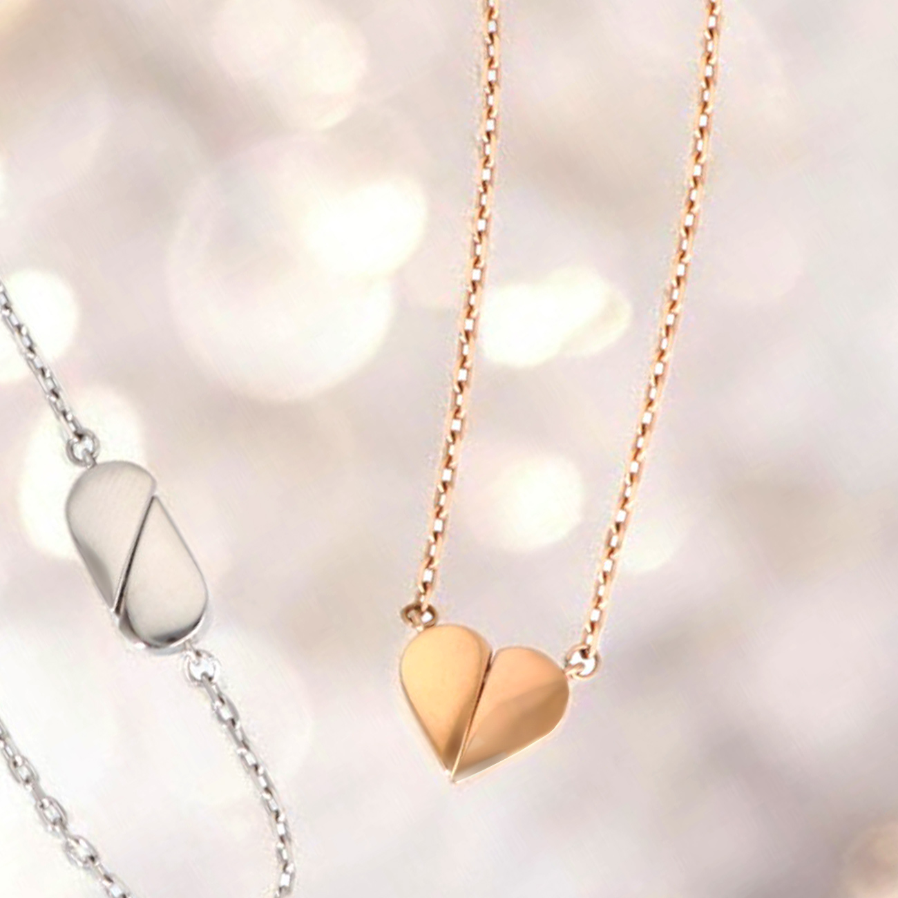 Sweet Rose レディース ステンレスネックレス STN002-PK