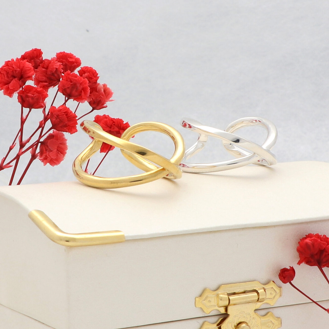 Sweet Rose レディース シルバーリング SSR001-G SSR001-S