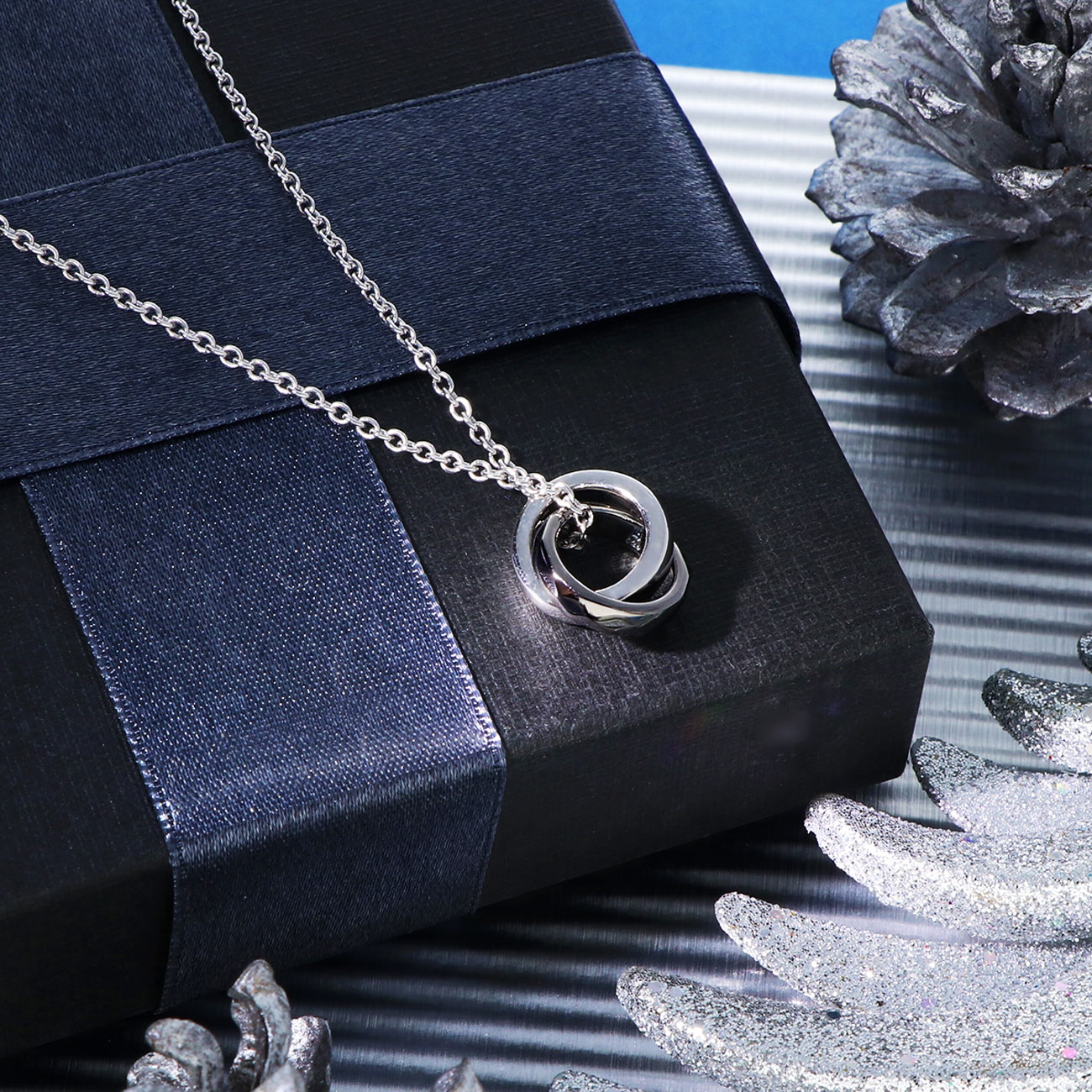 LION HEART メンズ シルバーネックレス 1NE243A0SV