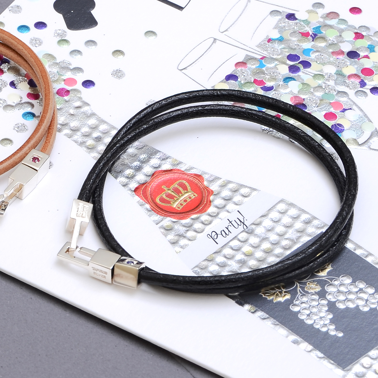 TAPIRUS レザーブレスレット TA186BL-40-BIRTH-1~TA186BL-40-BIRTH-9