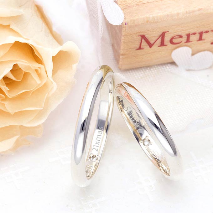 THE KISS ジェイウェル限定 シルバーペアリング JW-SR2900DM-JW-SR2900DM