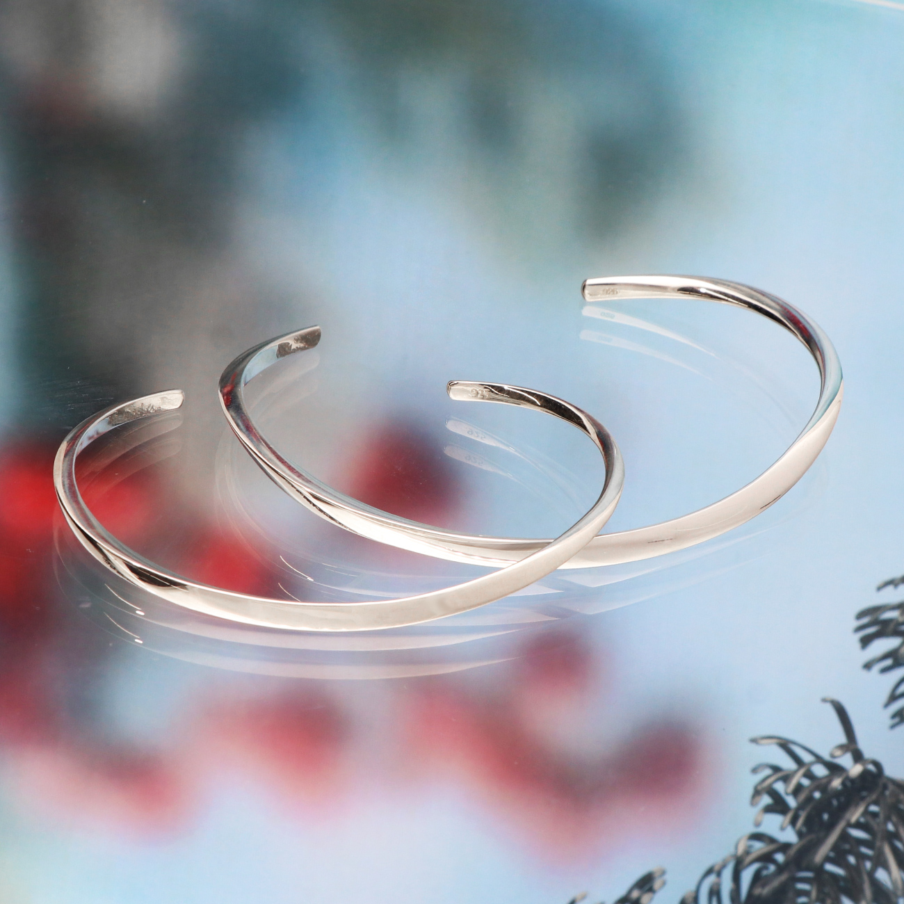 Sweet Rose シルバーペアバングル SSBG002-SSBG001