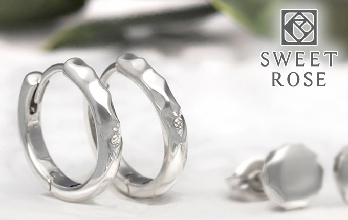 Sweet Rose シルバーペアピアス SSP002-SSP002