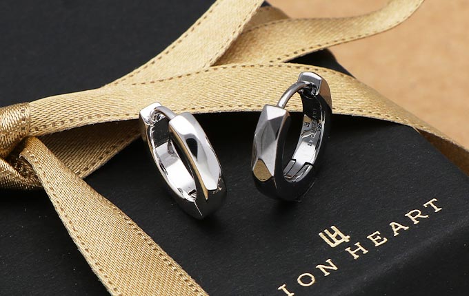 LION HEART シルバーピアス 05EA0081BK